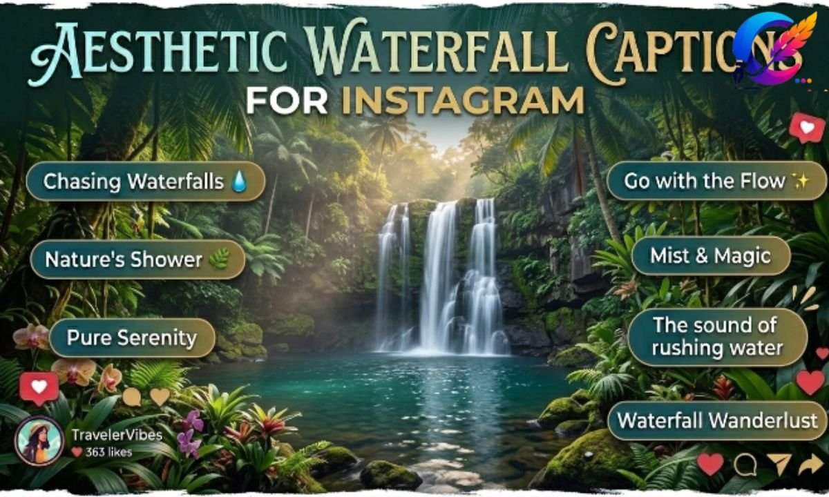 Aesthetic Waterfall Captions for Instagram
