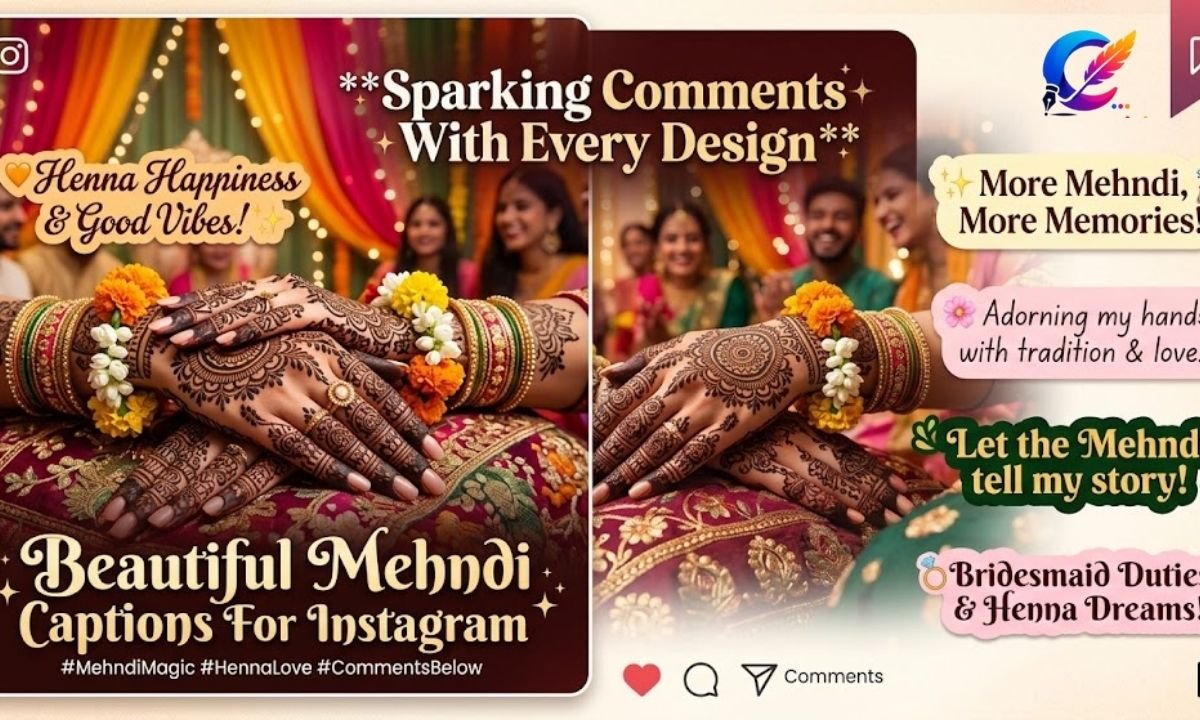 Beautiful Mehndi Captions For Instagram That Spark Comments