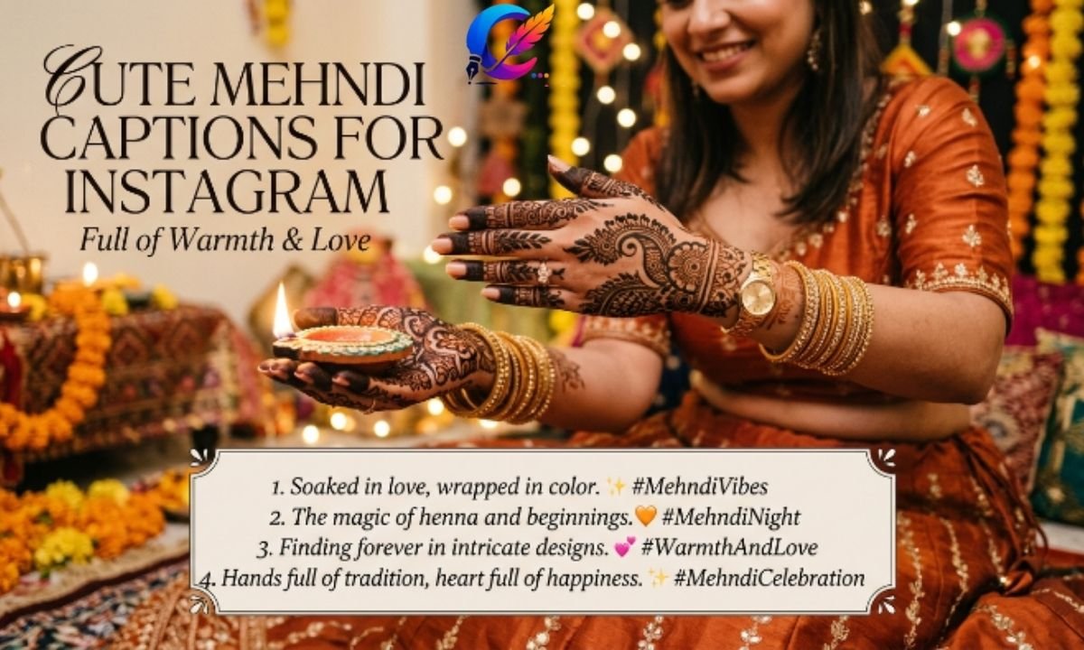 Cute Mehndi Captions Instagram For Full of Warmth