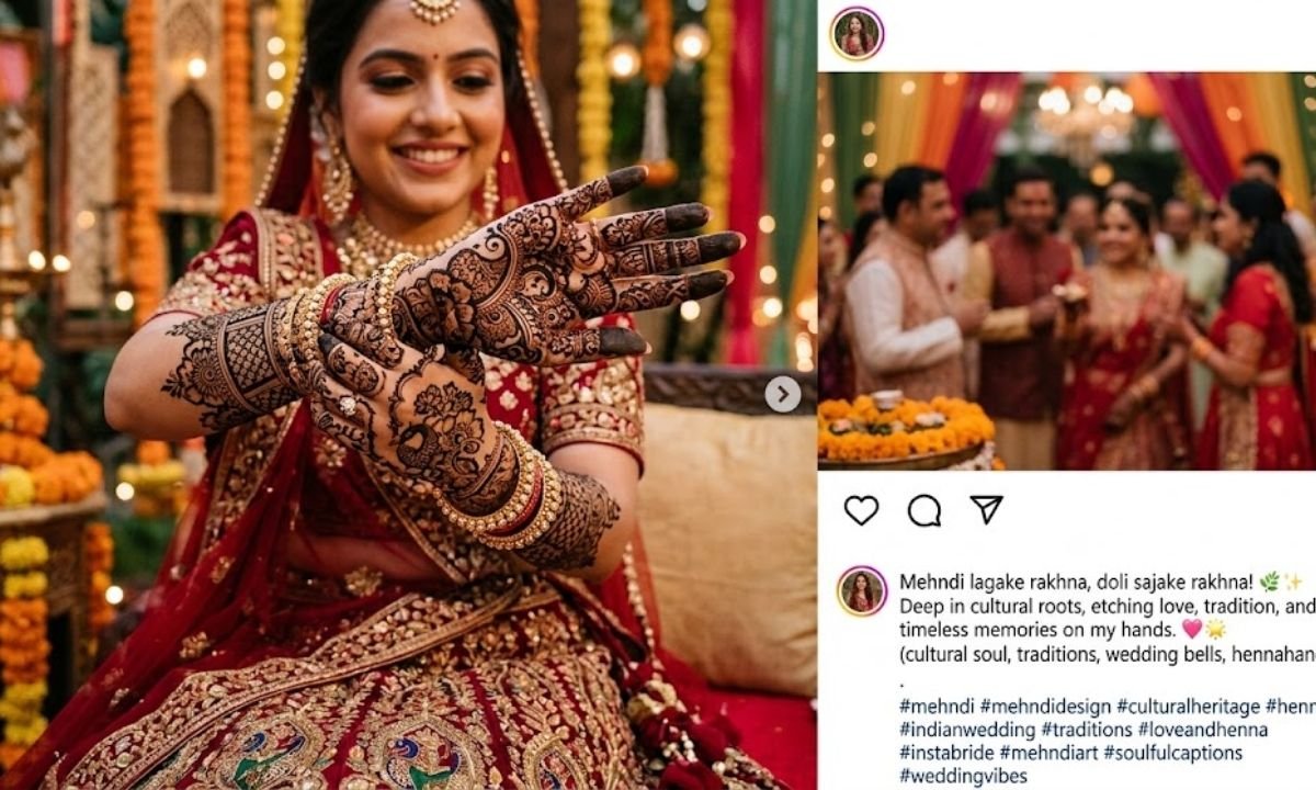 Excellent Mehndi Caption For Instagram With Cultural Soul