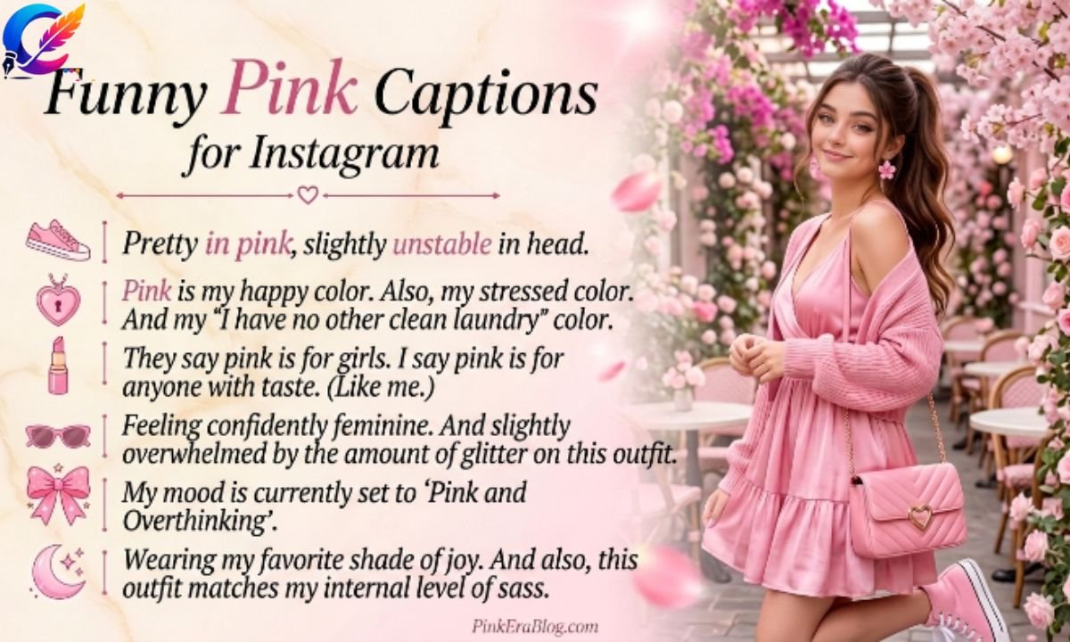 Funny Pink Captions for Instagram