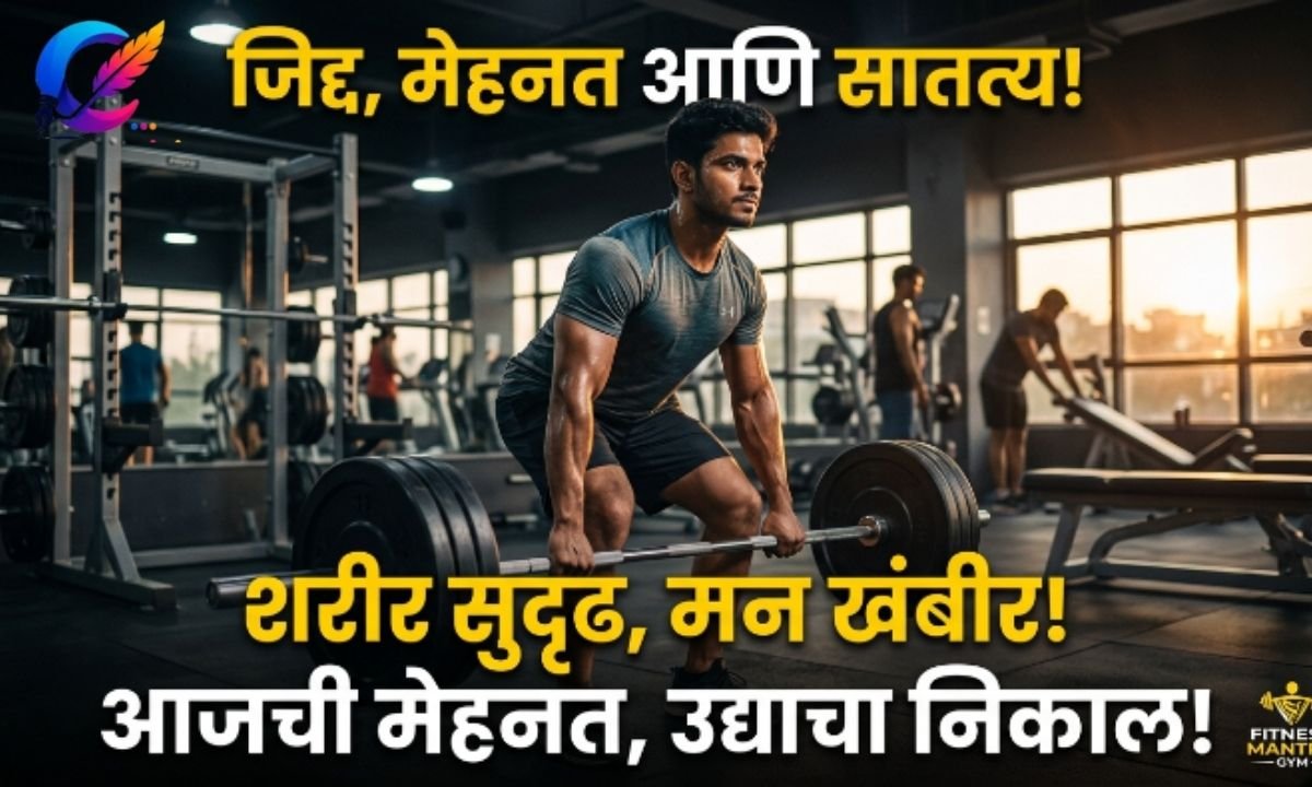 Gym Caption in Marathi