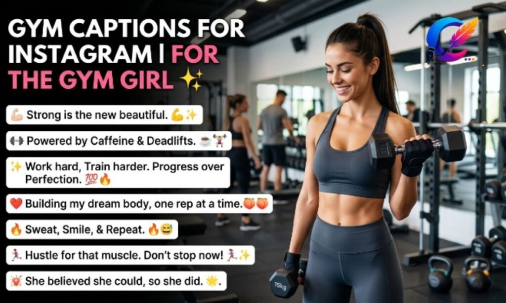 Gym Captions for Instagram for Girl