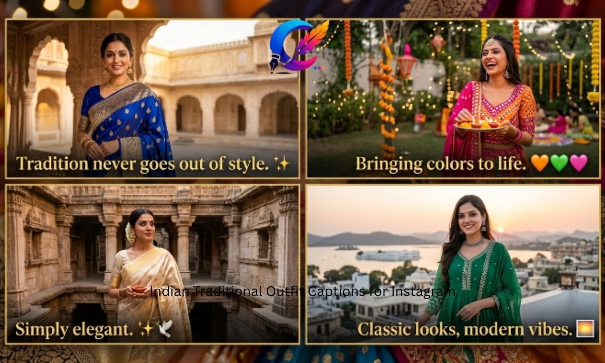 ndian Traditional Outfit Captions for Instagram