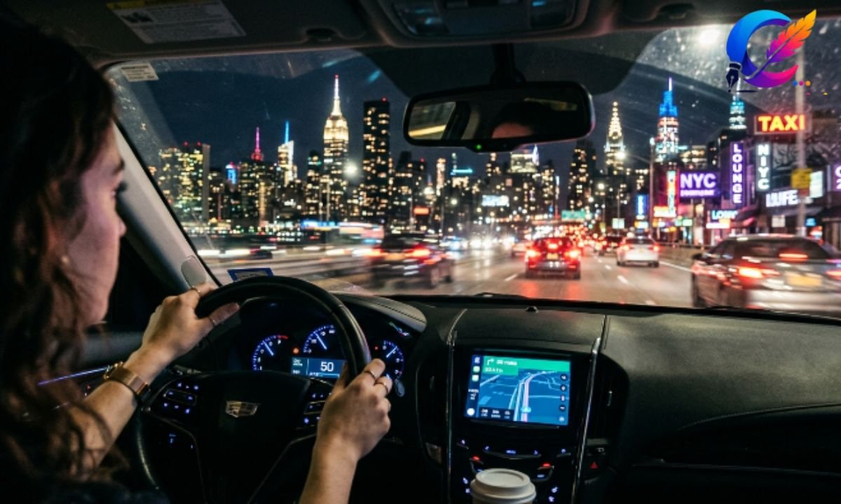 Instagram Captions for Driving a Car Through City Lights