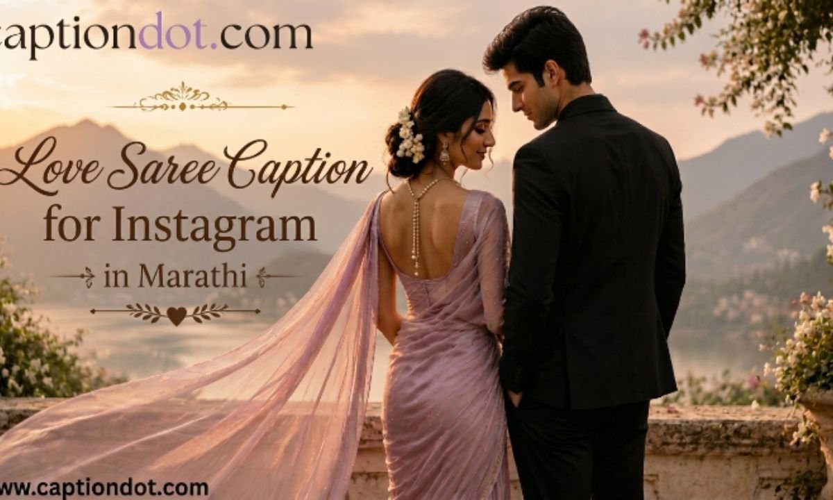 Love Saree Caption for Instagram in Marathi
