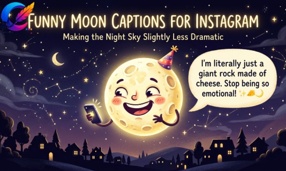 Moon Captions for Instagram Funny