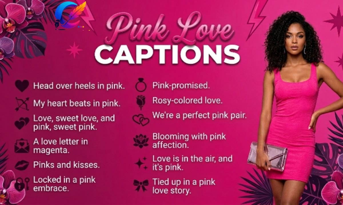 Pink Love Captions