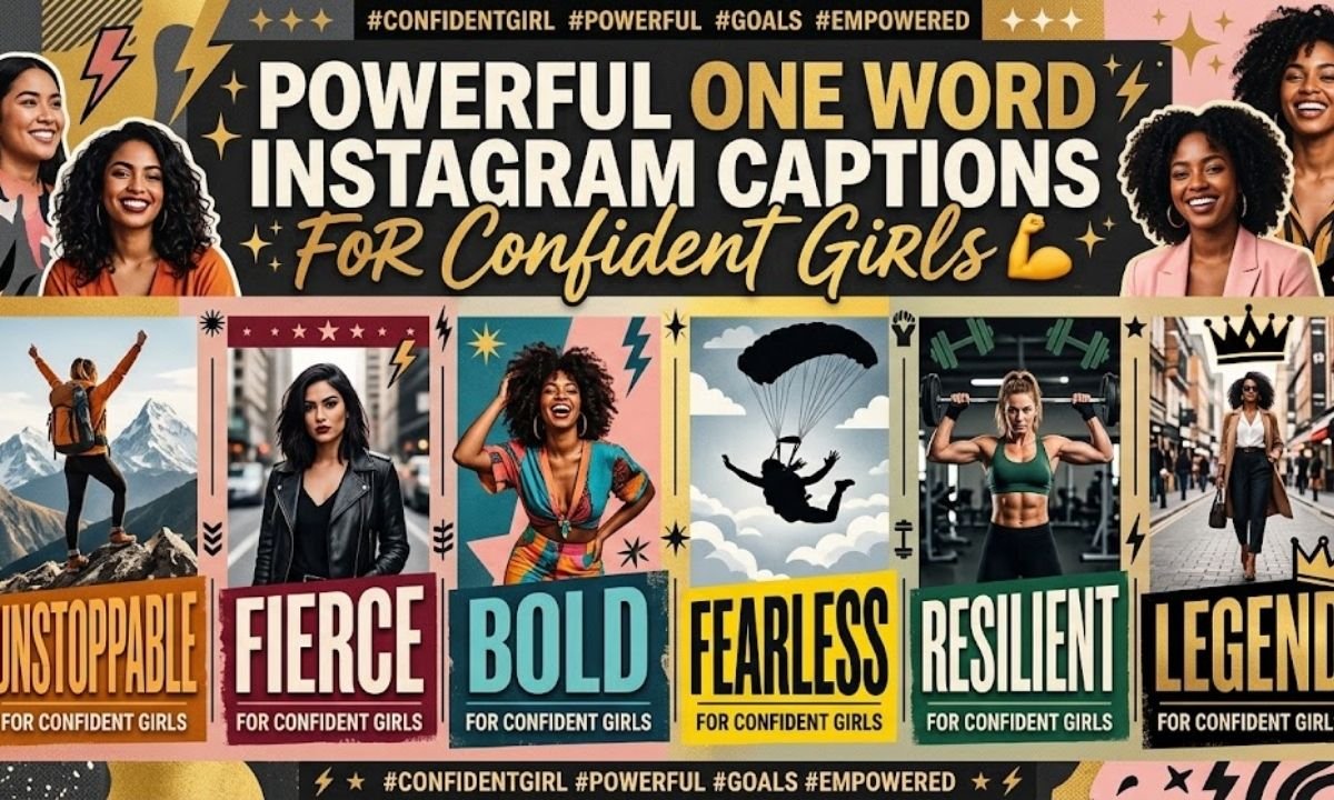 Powerful One Word Instagram Captions For Confident Girls 💪