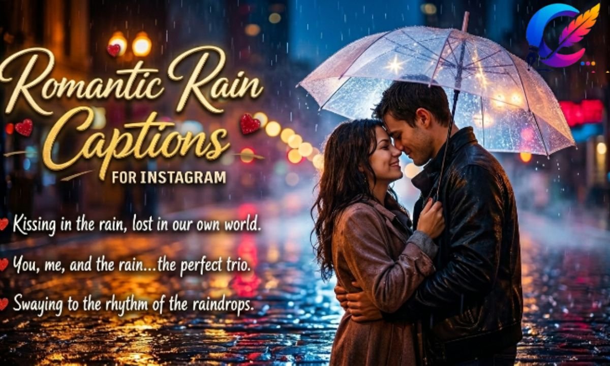Romantic Rain Captions for Instagram