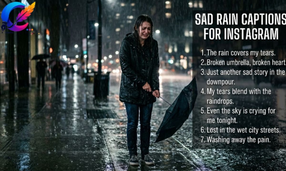 Sad Rain Captions for Instagram
