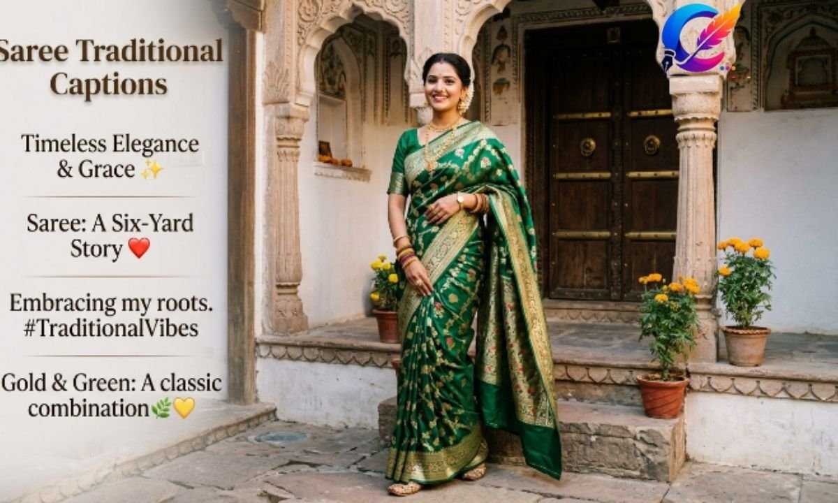 Saree Traditional Captions for Instagram