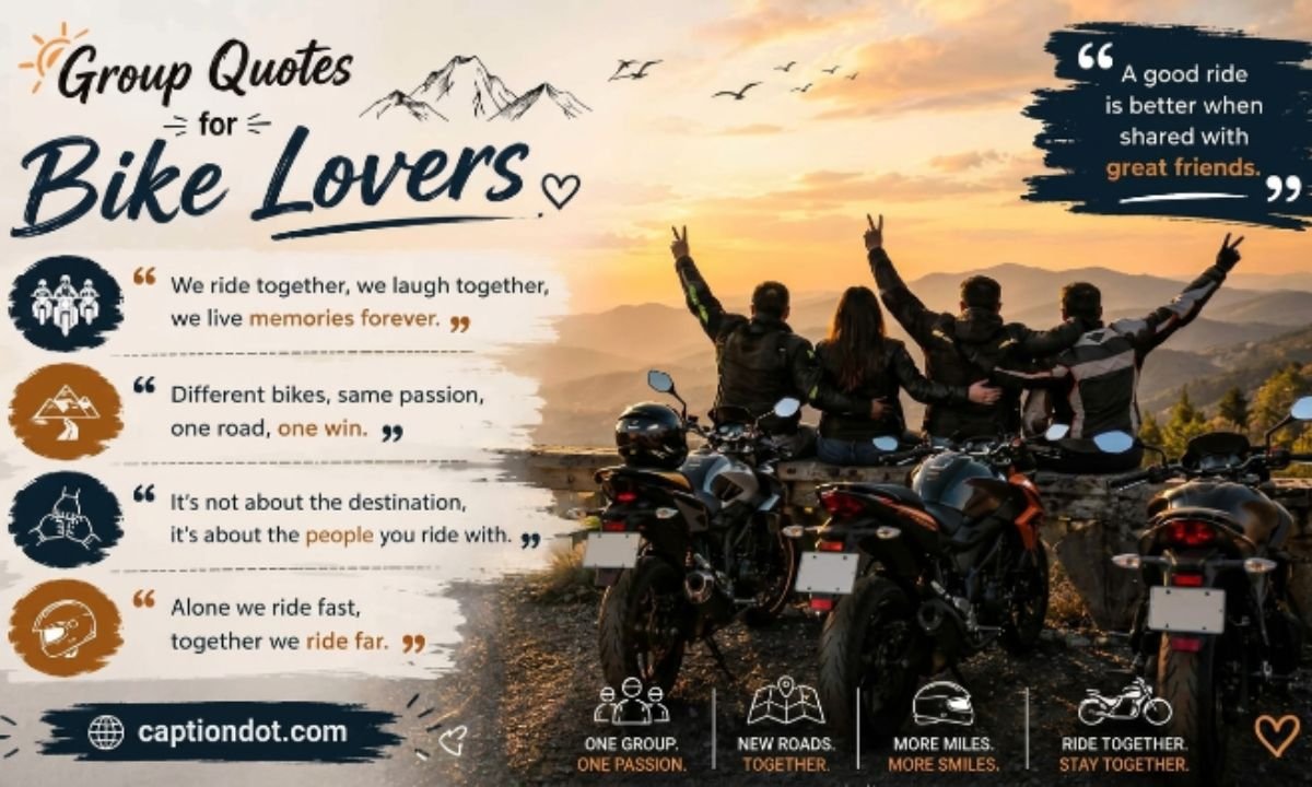 Short Captions for Bike Lovers Instagram