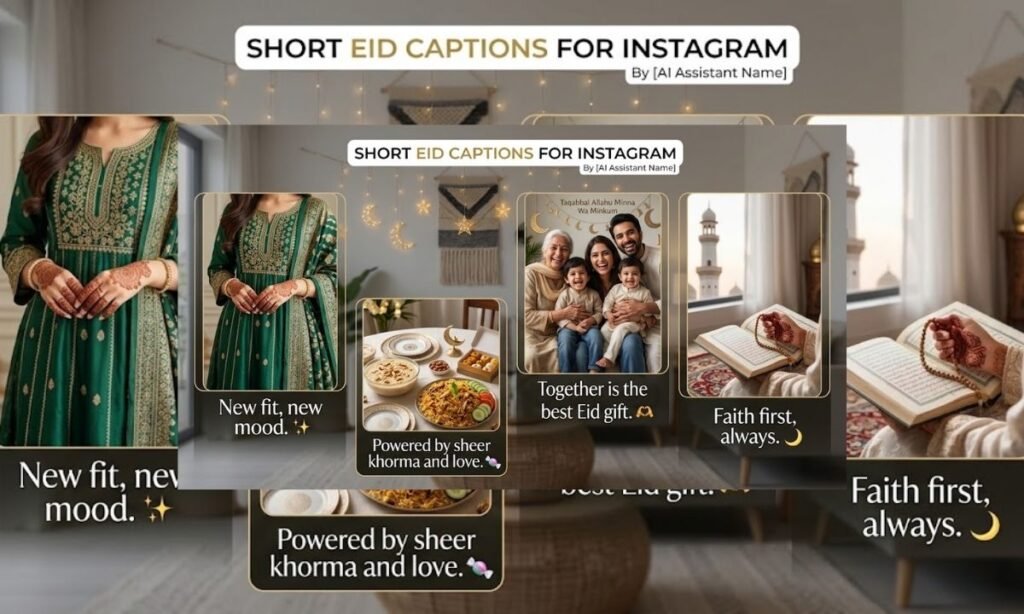 Short Eid Captions for Instagram in English