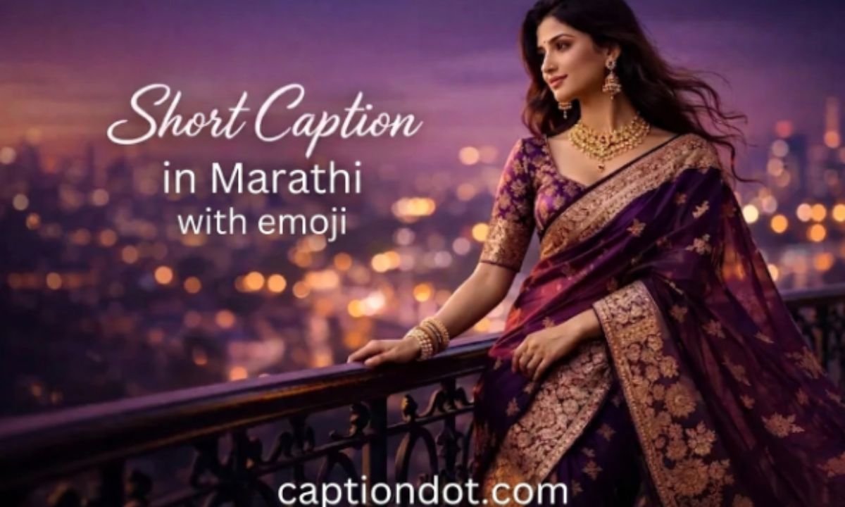 Short Saree Caption in marathi 