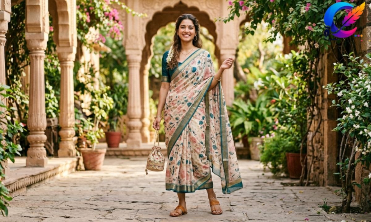 Short Saree Captions Aesthetic
