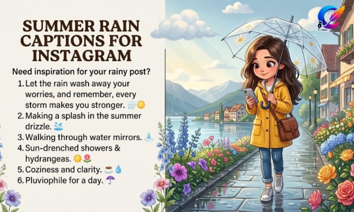 Summer Rain Captions for Instagram