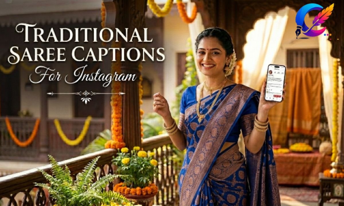 Traditional Saree Captions for Instagram
