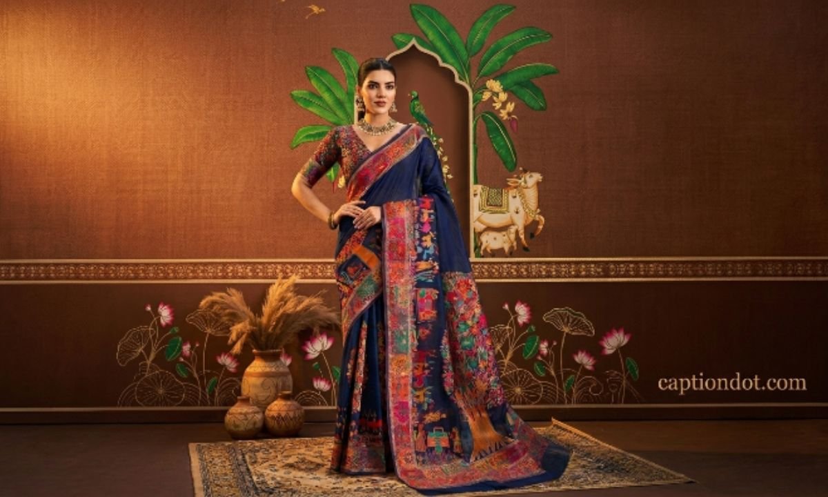 Trendy saree caption in marathi for instagram