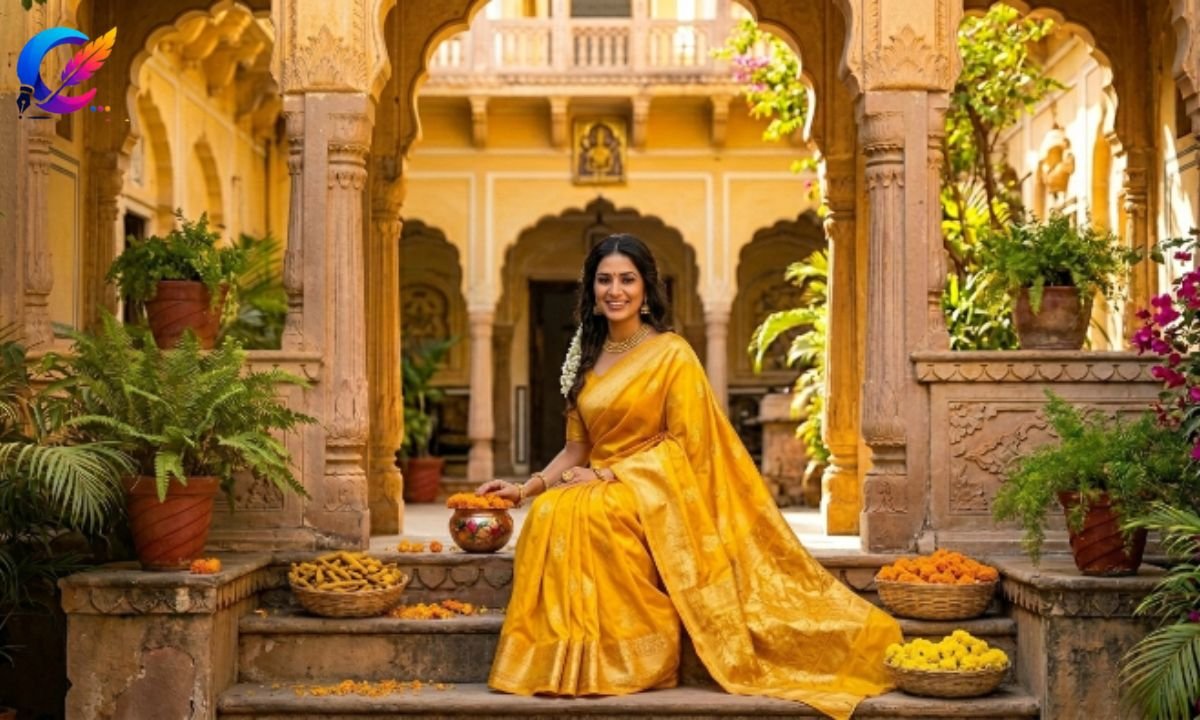 Yellow Saree Captions for Instagram
