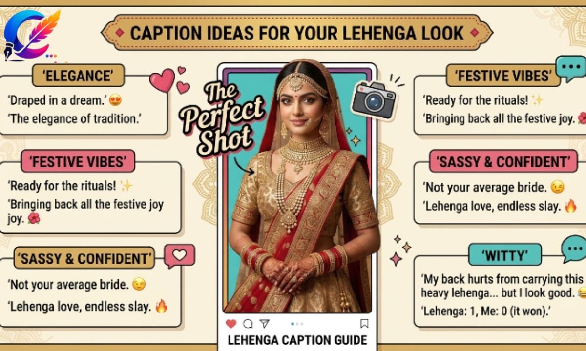 👗 Caption for Lehenga Look ✨