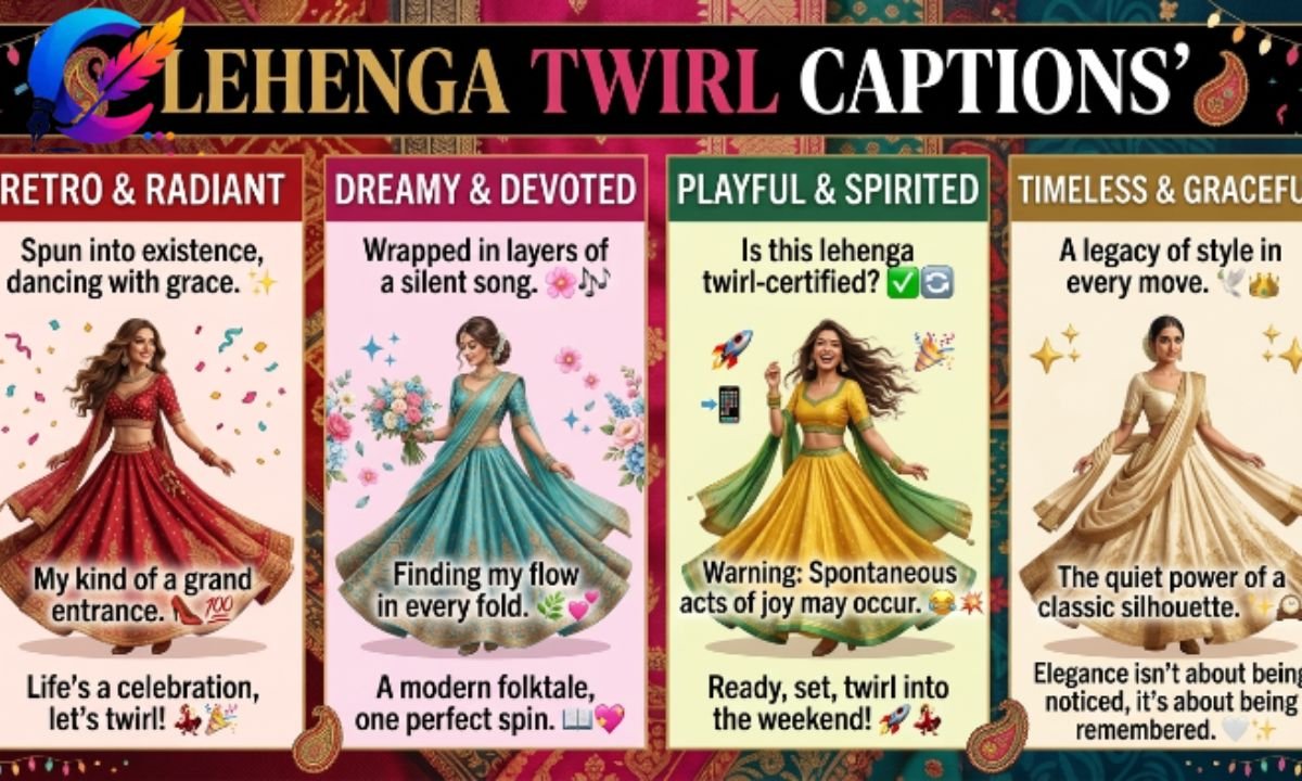 💃 Lehenga Twirl Captions 🌪️