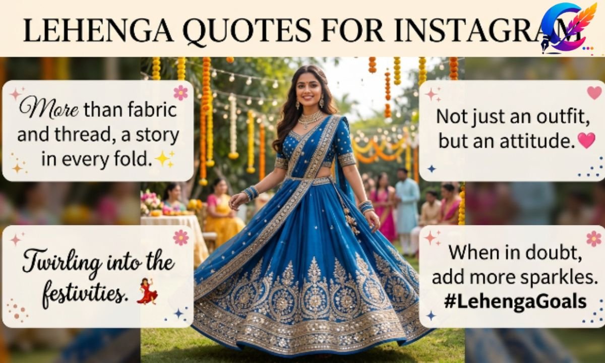 💬 Lehenga Quotes for Instagram 👗
