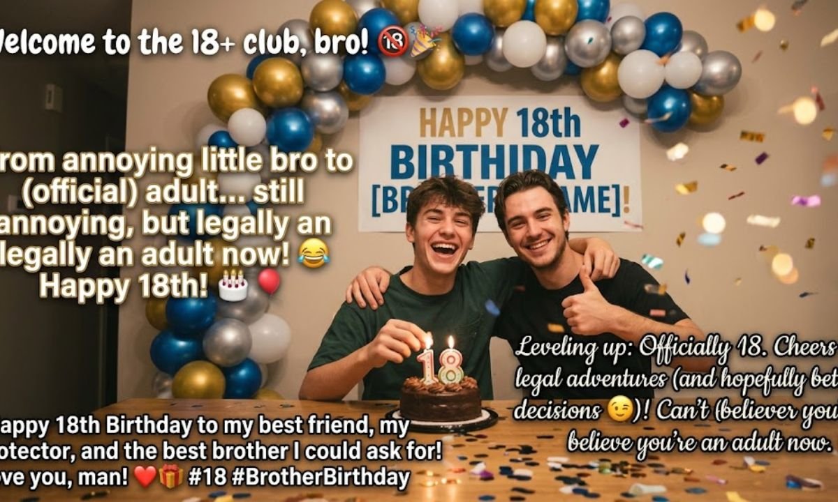 18th Birthday Captions For Brother