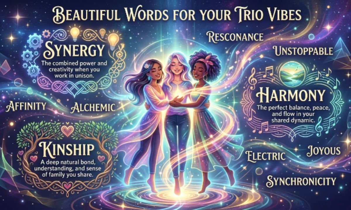 Beautiful Words That Perfectly Match Your Trio Vibes