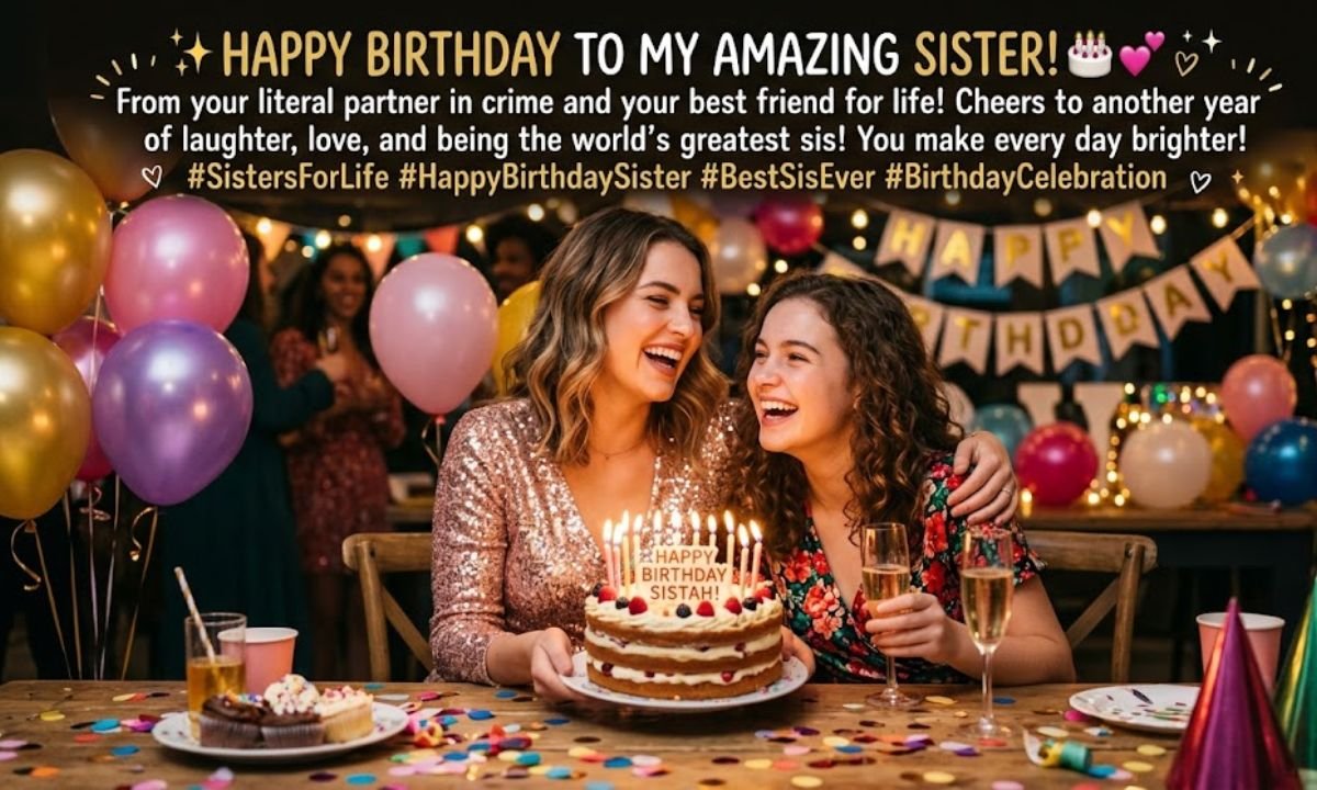 Birthday Caption for Sister