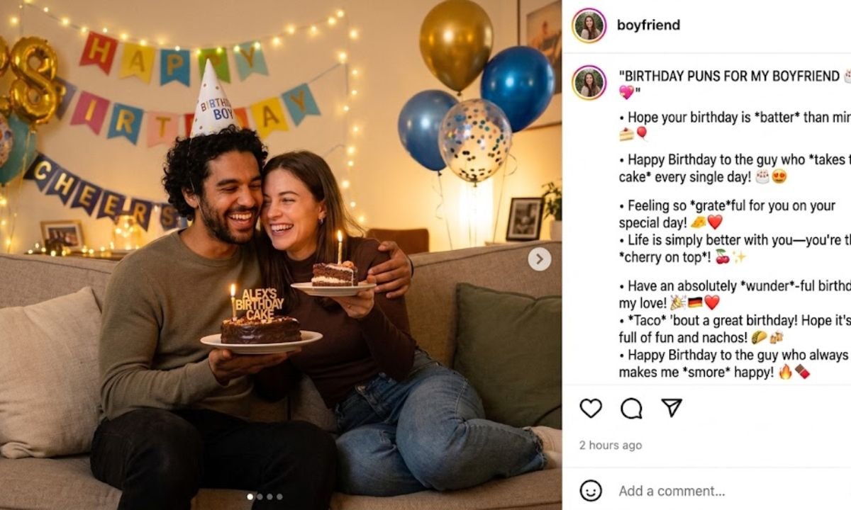 Birthday Puns for Boyfriend Captions m