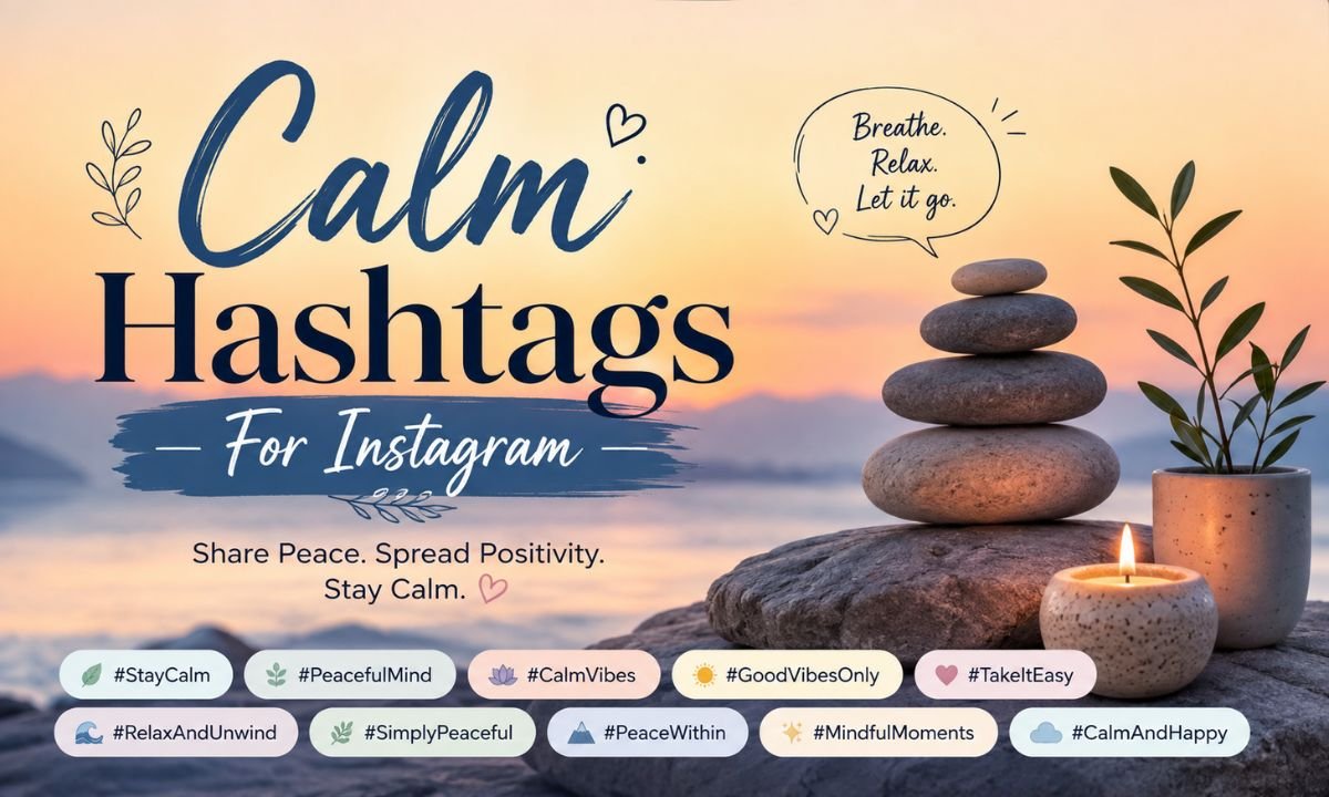 Calm Hashtags For Instagram
