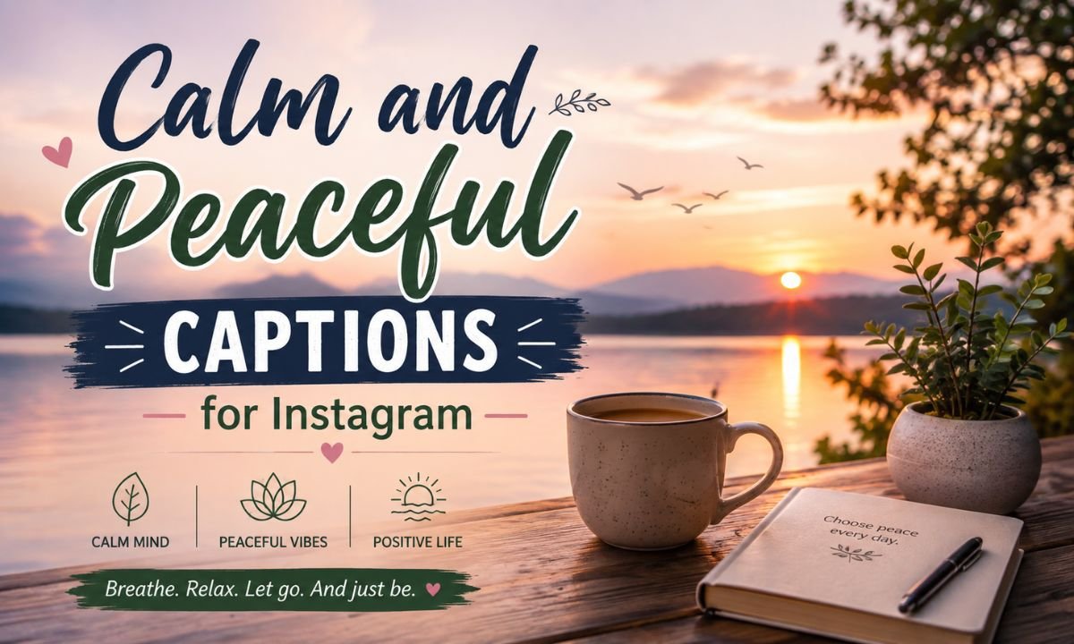 Calm and Peaceful Captions for Instagram
