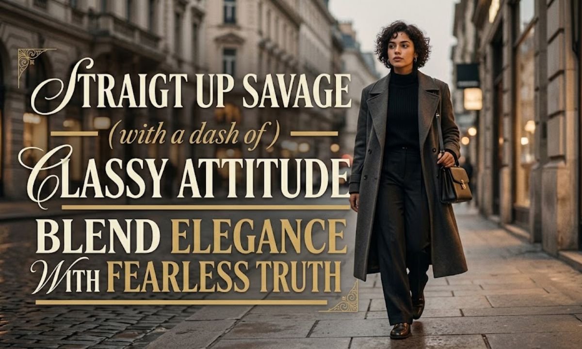 Classy Attitude Straight Up Savage Quotes That Blend Elegance With Fearless Truth