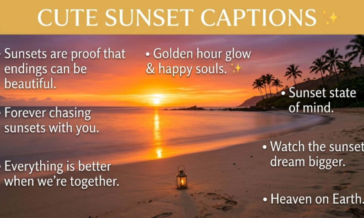 Cute Sunset Captions