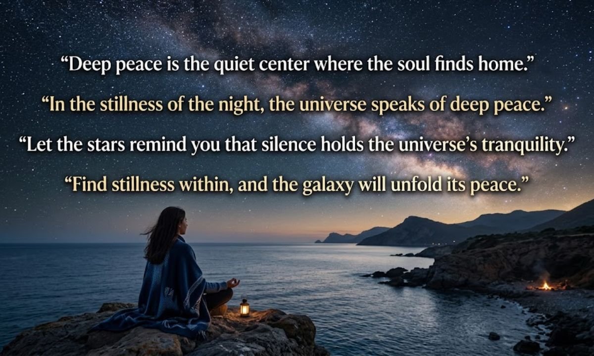 Deep Peace Meaning Quotes 🌌