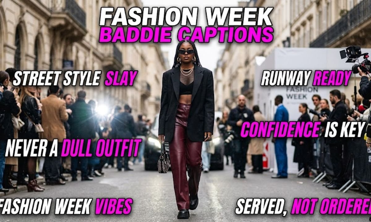 Fashion Week Baddie Captions