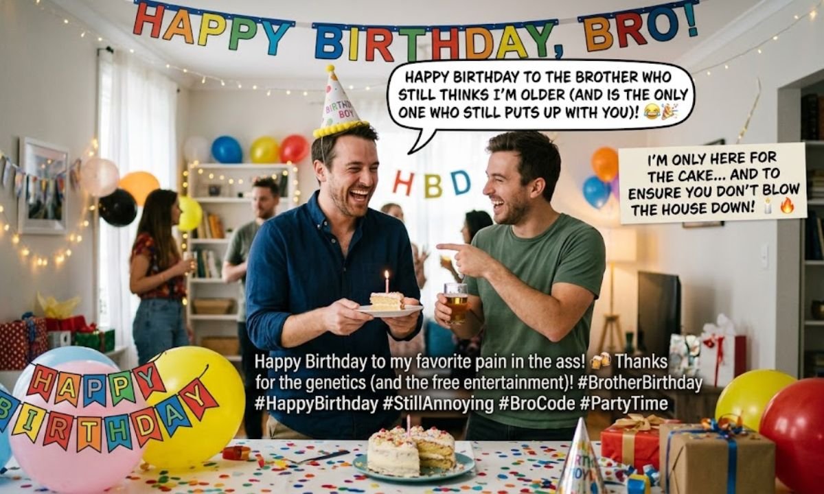 Funny Brother Birthday Captions