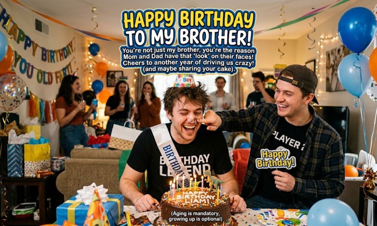 Funny birthday captions for brother (1)