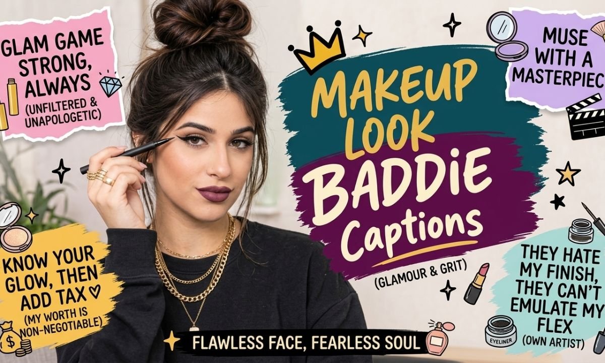 Makeup Look Baddie Captio