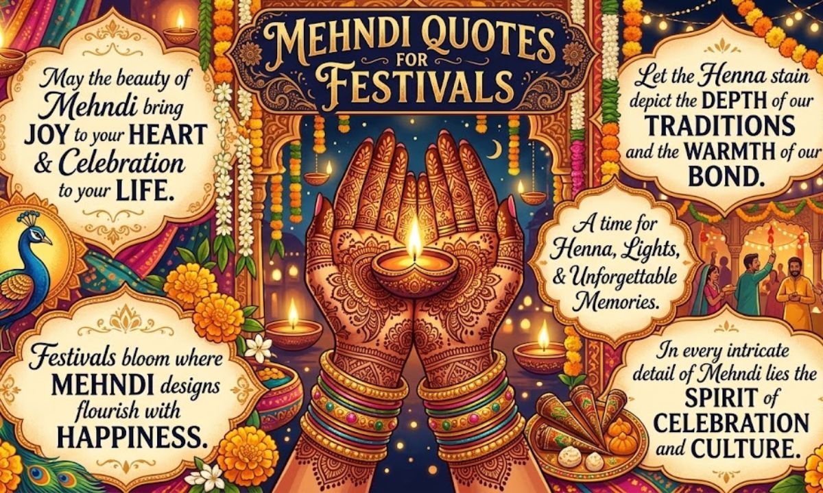 Mehndi Quotes for Festivals
