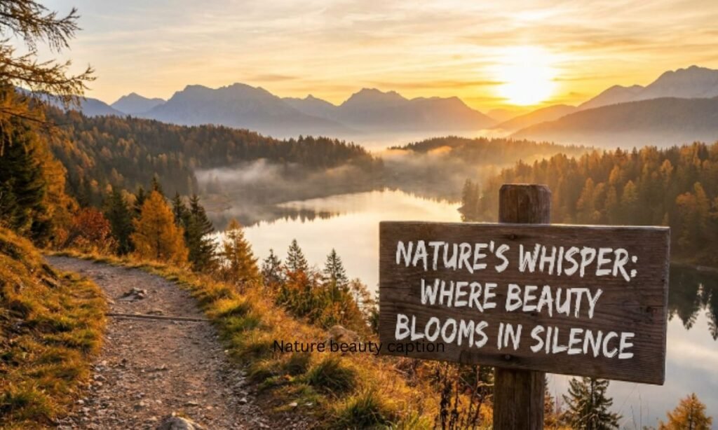 Nature beauty caption
