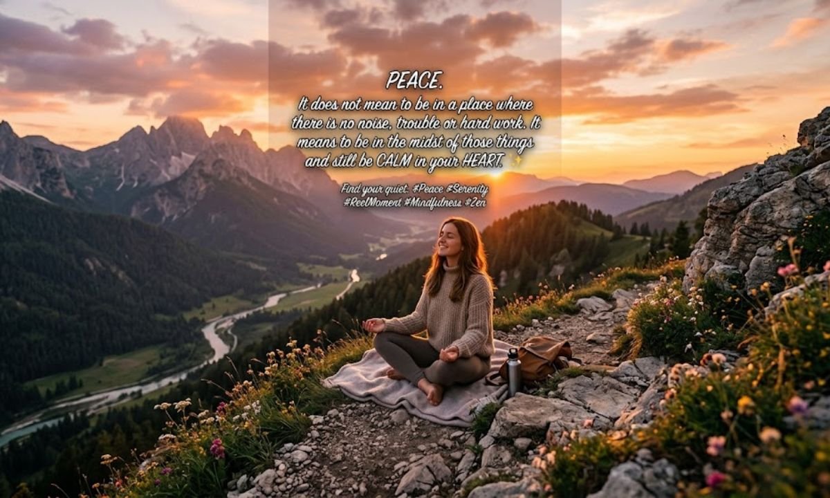 Peace Captions For Reels 🎬 make a image