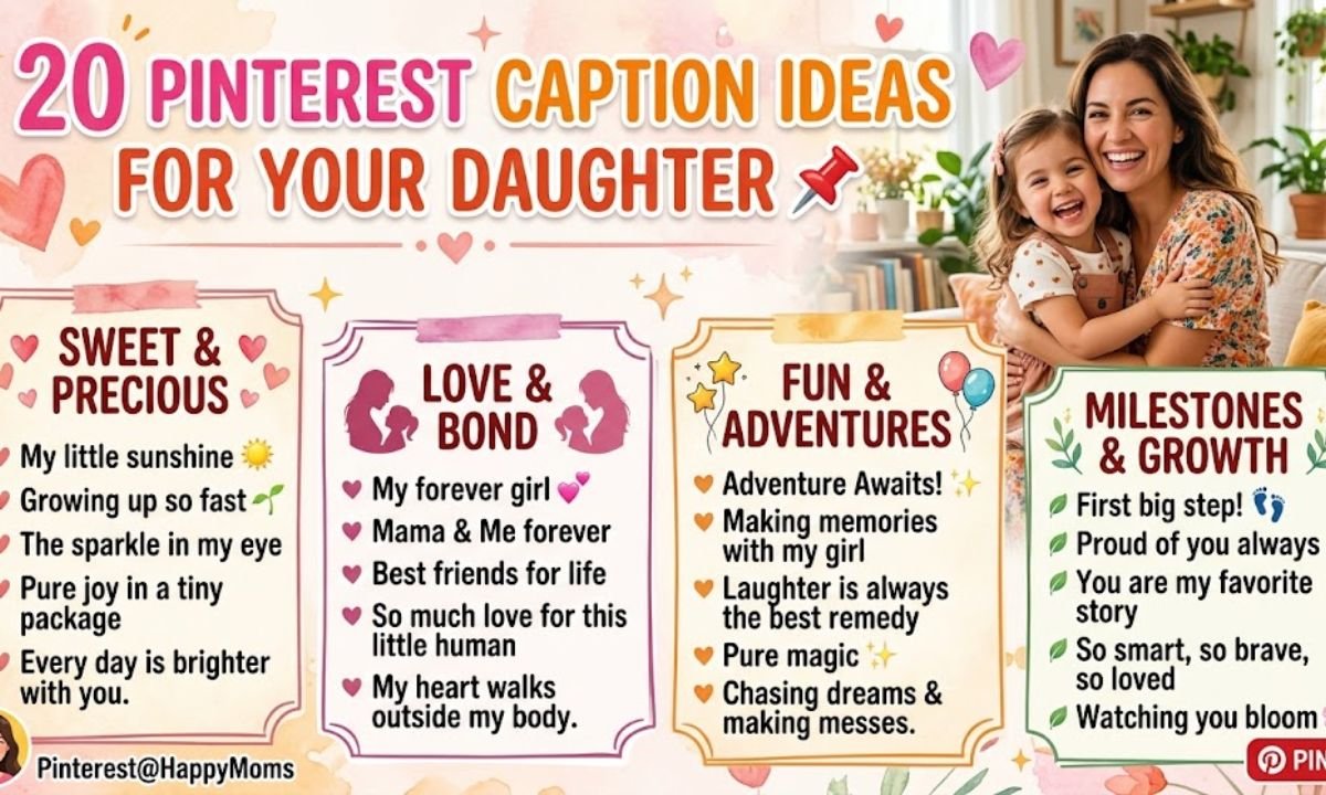 Pinterest Caption Ideas for Daughter 📌