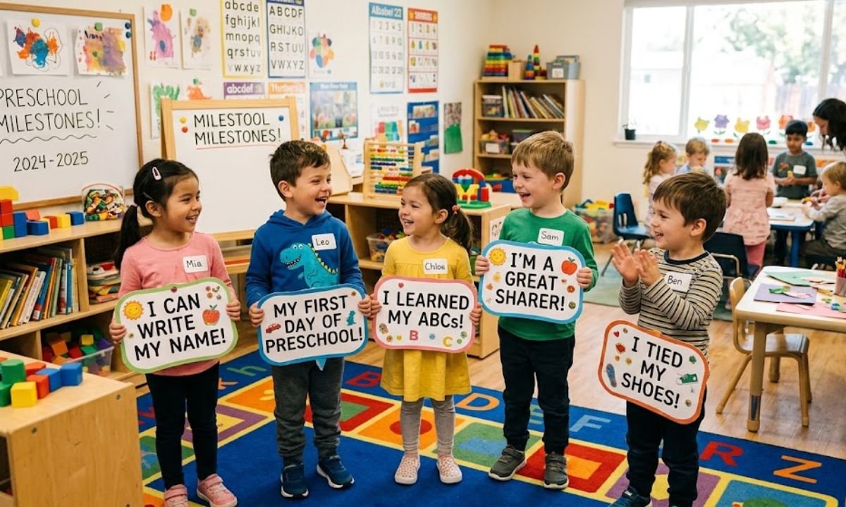 Preschool Milestone Captions