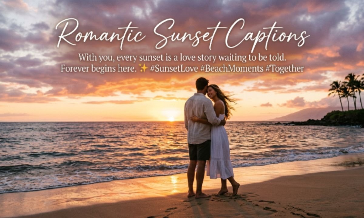 Romantic Sunset Captions