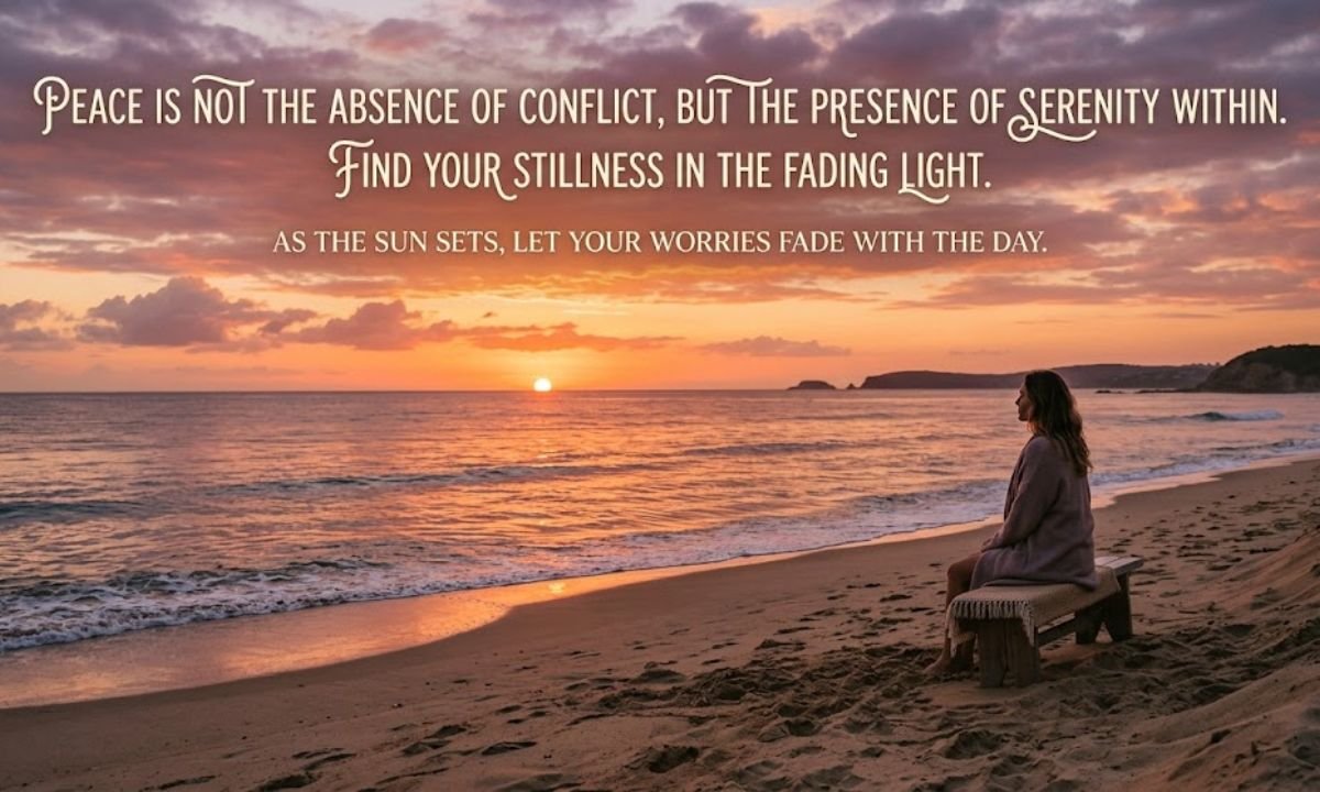 Sunset And Peace Quote