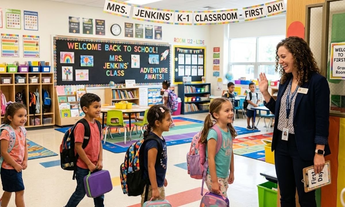 Teacher First Day Captions