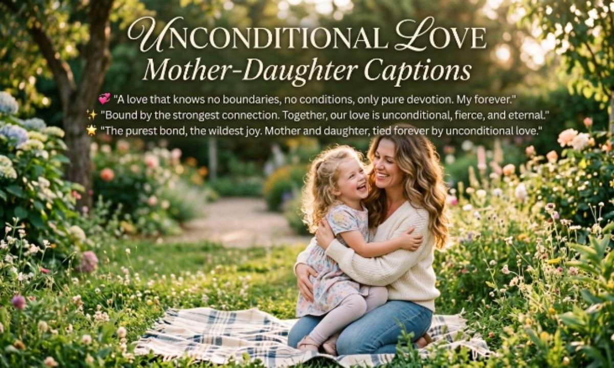 Unconditional Love Mother Daughter Captions 💞