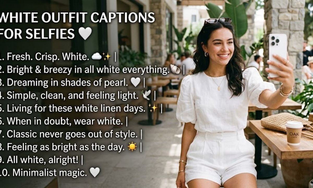 Short White Captions make a image